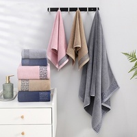 Factory Wholesale Thicken Absorb Water 100% Cotton Bath Towel Hotel Towels Set Luxury Home Bathroom Towels