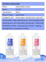 Solution de peeling 400 ml AS1/SA2/AO3, solution d'hydrodermabrasion, jet peel, machine à oxygène, solution de peeling aquatique pour le visage