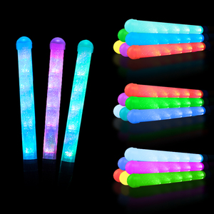 Cristal Varita Palos Led <span class=keywords><strong>Fiesta</strong></span> Espuma Luz Intermitente Flash Solar Powered Espadas Juguetes Corazón Glow Stick - Product Image 1