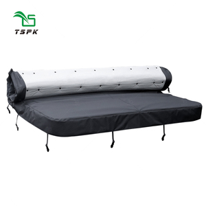 Couverture de <span class=keywords><strong>spa</strong></span> plongeant enroulable TSPK de qualité supérieure, gris foncé, 420x230cm, en tissu Oxford 600D imperméable, installation facile, garantie 3 ans - Product Image 2