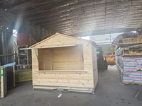 Kiosque alimentaire pliable en bois pas cher pour marché de Noël