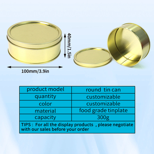 Tùy Chỉnh <span class=keywords><strong>Tin</strong></span> Hộp Vòng Dập Nổi Cấp Thực Phẩm Bánh Quy Bánh Có Thể Tái Sử Dụng Hộp Quà Tặng Vàng Kim Loại Bao Bì Thực Phẩm Cookie Kẹo <span class=keywords><strong>Tin</strong></span> Lọ - Product Image 3