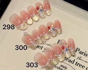 201-300 Listo para enviar 10 piezas de cubierta completa a granel falso 3D acrílico diseño personalizado Logo <span class=keywords><strong>2023</strong></span> acrílico hecho a mano personalizado prensa en las <span class=keywords><strong>uñas</strong></span> - Product Image 3