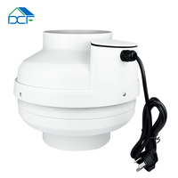 Ventilateur de gaine DCFAIR 8 pouces Eco-Watt, moteur AC 110-120V, faible bruit 45-50dB, grand volume d'air, ventilation pour appartements, gymnases, OEM/OEDM