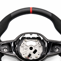 Volant en fibre de carbone pour BMW M3 M4 M5 M6 F30 F10 F15 F36 F01 F20 F22 F25 F31 F32 E70 E71 E90 E91 E92 X1 X2 X3 X4 X5 X6