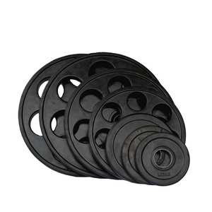 Vente <span class=keywords><strong>en</strong></span> gros de disques de poids <span class=keywords><strong>en</strong></span> <span class=keywords><strong>fonte</strong></span> Plaques de pare-chocs à 7 trous Gym Fitness 1.25kg-25kg Plaques de poids à poignée <span class=keywords><strong>en</strong></span> caoutchouc - Product Image 2
