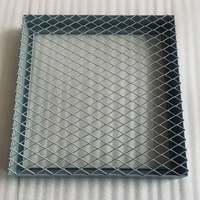 Malla Metálica Expandida de Aluminio Ligera Resistente al Fuego Clase A, Malla Decorativa para Techo, Marca Xingbei, Modelo XB-AP02