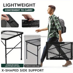 <span class=keywords><strong>Tavolo</strong></span> Pieghevole Capacità 120kg <span class=keywords><strong>Dimensioni</strong></span> 120x60x74cm Uso Esterno Design Compatto - Product Image 6