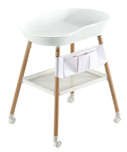 Práctico <span class=keywords><strong>cambiador</strong></span> portátil de gran oferta para bebés <span class=keywords><strong>con</strong></span> bolsillo lateral de tela y estante inferior para uso en guardería - Product Image 2