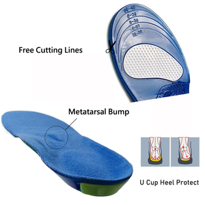 Thể thao thoải mái lót chỉnh hình plantar chạy lót vòm hỗ trợ Silicone gel chèn cho Sneaker giày làm TPE chất liệu - Product Image 4