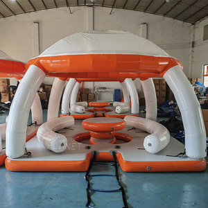 Stand de Yacht gonflable flottant pour parc aquatique, équipement de jeu d'eau, plateforme d'island avec tente - Product Image 5