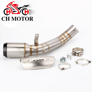 Sistema de Escape Slip-on para Motocicleta <span class=keywords><strong>CBR</strong></span> 1000RR ABS <span class=keywords><strong>CBR</strong></span> 1000 RR SP, Silenciador y Tubo de Enlace para Honda CBR1000RR 2017 2018 2019 - Product Image 1