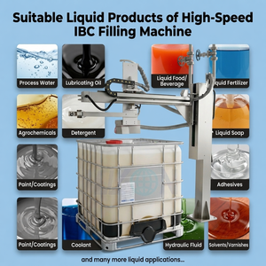 Seau <span class=keywords><strong>en</strong></span> <span class=keywords><strong>fer</strong></span> semi-automatique Atomic Ash 1000L IBC Shanghai Machine de remplissage de liquide - Product Image 2