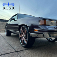 Jantes RCSR 22 24 26 pouces 6x139.7 5x114.3 Jantes en or rose en alliage d'aluminium forgé pour Porsche Mercedes
