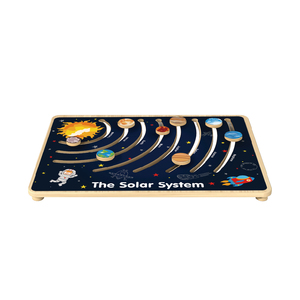 Montessori Wooden Solar System Nine <strong>Planets</strong> Cognitive Walking Puzzle Toy Scientific Exploration Toy - Product Image 5