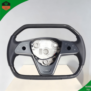 Volant en cuir de style sportif personnalisé pour Tesla Model Y et Model 3, inspiré du design d'avion - Product Image 2