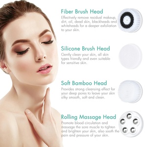 Masseur facial de haute qualité, très vendu, brosse nettoyante électrique pour le visage, brosse à visage en silicone souple imperméable - Product Image 3