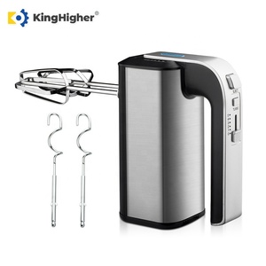 Batteur électrique à main 5 vitesses en acier inoxydable pour gâteau et pâte, mélangeurs alimentaires 300W avec fouets et crochets Turbo Eject - Product Image 3