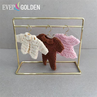 EG25109 9X7,5CM Mini-Baby-Strampler-Puppenoutfit für Recuerdos de Bautizo mit Bärenknopf als Babyparty-Gastgeschenk für Taufe