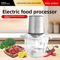 Huishoudelijke elektrische vleesmolen, groentesnijder, keukenmachine, fruitverwerker, roestvrij staal, 3L capaciteit