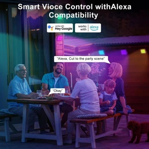 Luces de Escenario RGBW con Control por Aplicación, Cambio de Color, IP67 Impermeables, Proyector de Pared para Jardín, Paisaje, Foco LED Inteligente - Product Image 4