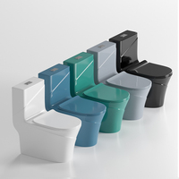Haute qualité moderne avec des lignes water closet salle de bain porcelaine une pièce toilette couleur céramique cuvette de toilette