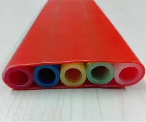 Free Sample, 5 ways 12/8 mm Flat Type Directly Bury HDPE Microduct For Fiber Optical Blowing Cable Underground Installation Proj