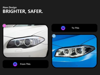 Conjunto de Faros LED Mejorados para BMW Serie 5 F10 F18 M5 2011-2017 con DRL, Señal de Giro Dinámica, Plug and Play