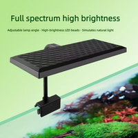Nouvelle lampe LED rectangulaire en métal pour plantes aquatiques, herbes, mousse, à clipser sur l'aquarium, pour salon, bureau