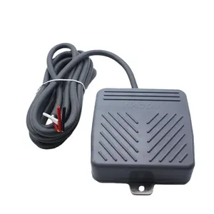 110V 220VAC square plastic wire foot switch with 2 meters cable HRF-M2C self-reset pedal switch