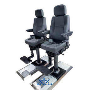 Chaise de conduite marine de haute qualité d'usine, chaise de <span class=keywords><strong>pilote</strong></span> - type rail, confortable pour les bateaux de capitaine - Product Image 2