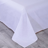 Tissu de lin 100% coton blanc, pour lit d'hôpital, vente en gros, haute qualité