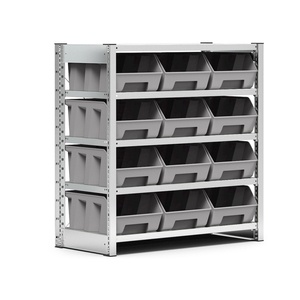 Fami ST1045 Étagère à 5 niveaux 1057x521x1111mm avec 12 boîtes de cueillette Conteneurs d'air - Product Image 1