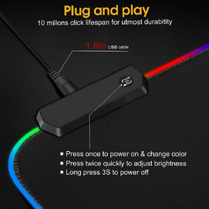 Hot Fine Edge Locked Esports Mouse <strong>Pad</strong> Factory OEM Game Light up Mouse <strong>Pad</strong> With RGB - Product Image 3