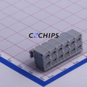 KF235-5.0-6P Spring Terminal Block Through hole Component (THT),P=5mm Connector 5mm 6P 6 10A - Product Image 2