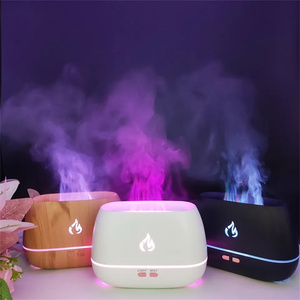 Vente en gros 200 ML USB Type-C Crystal Rock 7 LED colorées Humidificateur d'incendie Pierre de sel Flamme Aromathérapie Diffuseur d'huiles essentielles <span class=keywords><strong>Voiture</strong></span> - Product Image 6