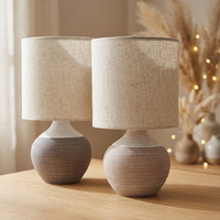 Lampe de table en céramique moderne avec abat-jour en tissu, style nordique, lampe de chevet, lumière nocturne, 220V E27 LED, télécommande tactile, décoration intérieure, chambre à coucher, hôtel
