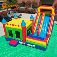 Ceyu Château Gonflable Commercial avec Toboggan et Aire de Saut pour Enfants - Grande Vente