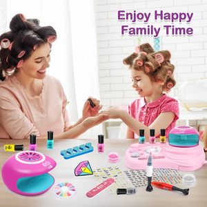 EPT gadis seni kuku Salon <span class=keywords><strong>Set</strong></span> dengan mesin pengering kuku cat kuku Makeup manikur Kit mainan untuk anak-anak - Product Image 5