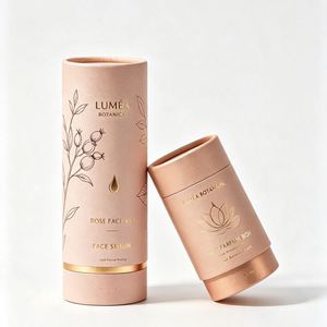 กล่องทรงกระบอกกระดาษลูกฟูกพิมพ์ลายตามสั่ง FX Luxury บรรจุภัณฑ์รีไซเคิล พิมพ์สี่สี เคลือบเงา สำหรับชา - Product Image 4