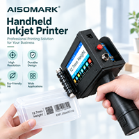 Imprimante jet d'encre portable compacte de haute qualité 12,7 mm 2025, manuelle, à batterie, pour plastique, papier, métal, cartons