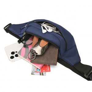 High Quality Fashionable Large-Capacity Nylon <b>Crossbody</b> <b>Bag</b> Waterproof Travel Chest Single Shoulder Phone Pocket-Trendy Style - Product Image 3