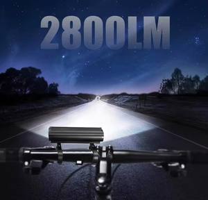 2800 Lumen USB rechargeable <span class=keywords><strong>vtt</strong></span> vélo guidon phare route nuit équitation vélo led avant lumière étanche - Product Image 2