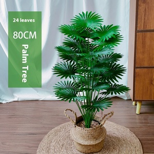 Tùy Chỉnh Monstera Bonsai Cây Nhân Tạo Trong Nhà Và Ngoài Trời Trang Trí Nội Thất Với Palm Màu Xanh Lá Cây Nhựa Giả Olive Cây - Product Image 4