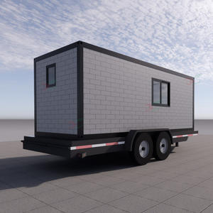 Casa Container Prefabbricata Casa <span class=keywords><strong>Mobile</strong></span> su Ruote Roulotte da <span class=keywords><strong>Campeggio</strong></span> Baita per Viaggi in Auto e Glamping - Product Image 5