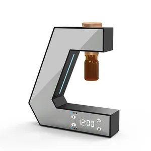 Desain baru Nebulizer penyebar Aroma elektrik tanpa air USB nebulizer minyak esensial tanpa air dengan fungsi jam