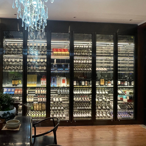 Gabinete <span class=keywords><strong>de</strong></span> vino <span class=keywords><strong>de</strong></span> acero inoxidable 304 con puerta <span class=keywords><strong>de</strong></span> vidrio personalizada para bodega, armario <span class=keywords><strong>de</strong></span> vino <span class=keywords><strong>de</strong></span> vidrio higiénico y fácil <span class=keywords><strong>de</strong></span> limpiar - Product Image 2