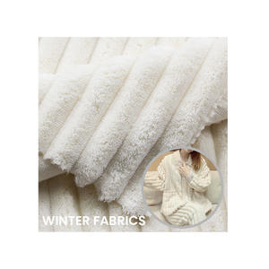 Mode Baru 2022 Kain Poliester 100% Kain Korduroi Bulu Tujuan Umum Super Lembut untuk Pakaian Rumah Musim Dingin Yang Hangat - Product Image 1