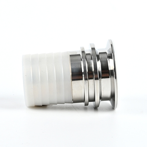 SS304 SS316L vệ sinh ống thép không gỉ Phụ Kiện Kẹp Ống PTFE lót chân uốn thân cây đánh bóng đặt hàng tối thiểu 1 mảnh - Product Image 6