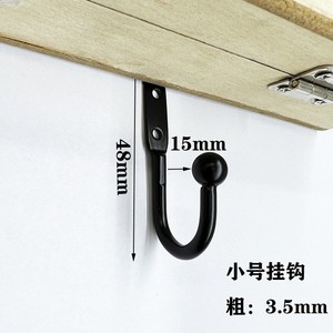 Mingmao Wall Mounted Iron Hook Round Durable Single Hook For Clothes Hat Jewelry <b>Backpack</b> Storage - Product Image 4